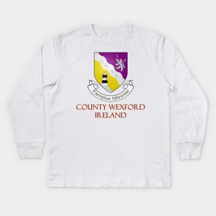 County Wexford, Ireland - Coat of Arms Kids Long Sleeve T-Shirt